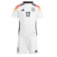 Camiseta Alemania Florian Wirtz #17 Primera Equipación para niños Eurocopa 2024 manga corta (+ pantalones cortos)